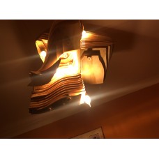 Chandelier Parametric Red Rock Design, LED light, entrance hall and home, parametric lamp, CNC, laser cut, dxf file, svg file, crv3d file